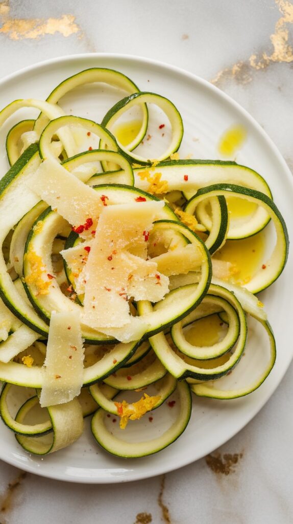 Sautéed Zucchini Ribbons with Lemon and Garlic
