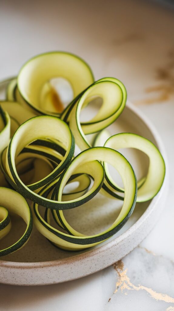 Sautéed Zucchini Ribbons with Lemon and Garlic