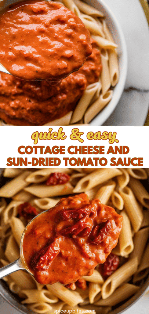 Cottage Cheese and Sun-Dried Tomato Sauce