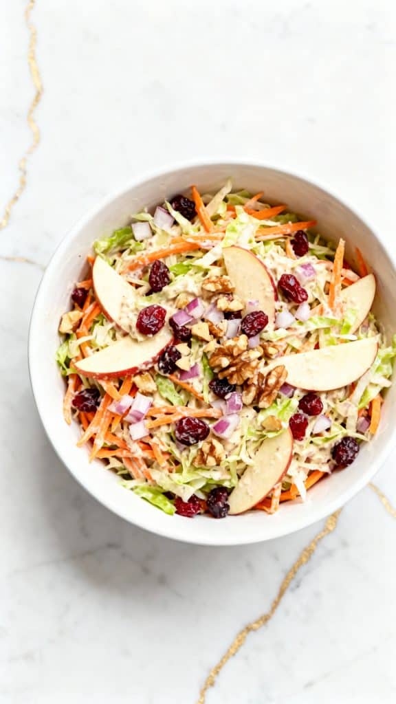 Apple Cranberry Carrot Slaw