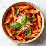 Spicy Cottage Cheese Arrabbiata Pasta