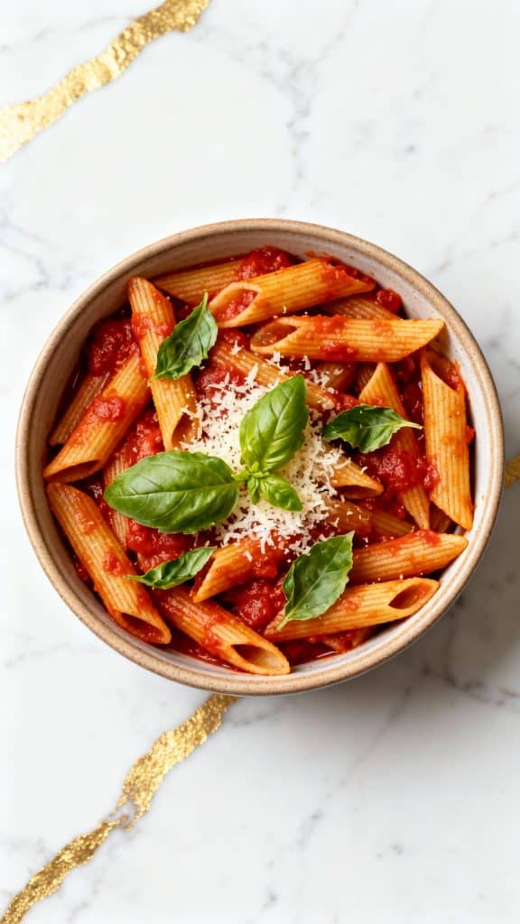 Spicy Cottage Cheese Arrabbiata Pasta