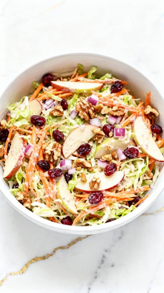 Apple Cranberry Carrot Slaw