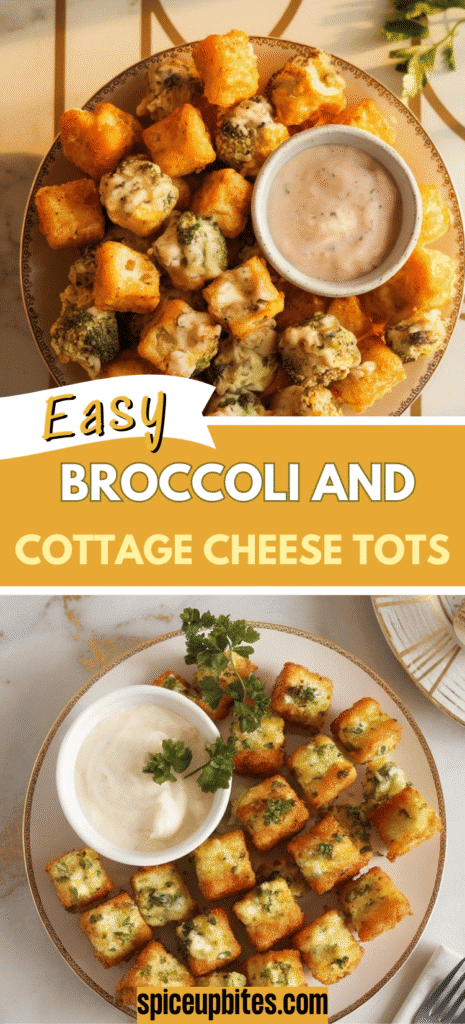 Broccoli and Cottage Cheese Tots