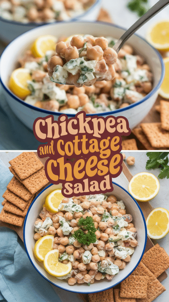 Chickpea and Cottage Cheese Salad