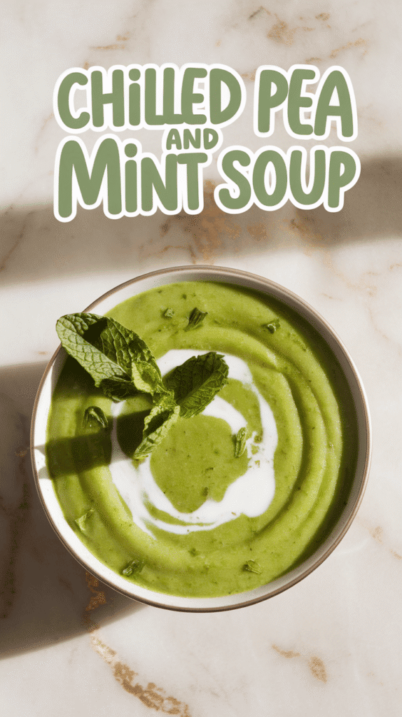 Chilled Pea and Mint Soup