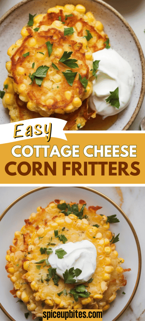 Cottage Cheese Corn Fritters