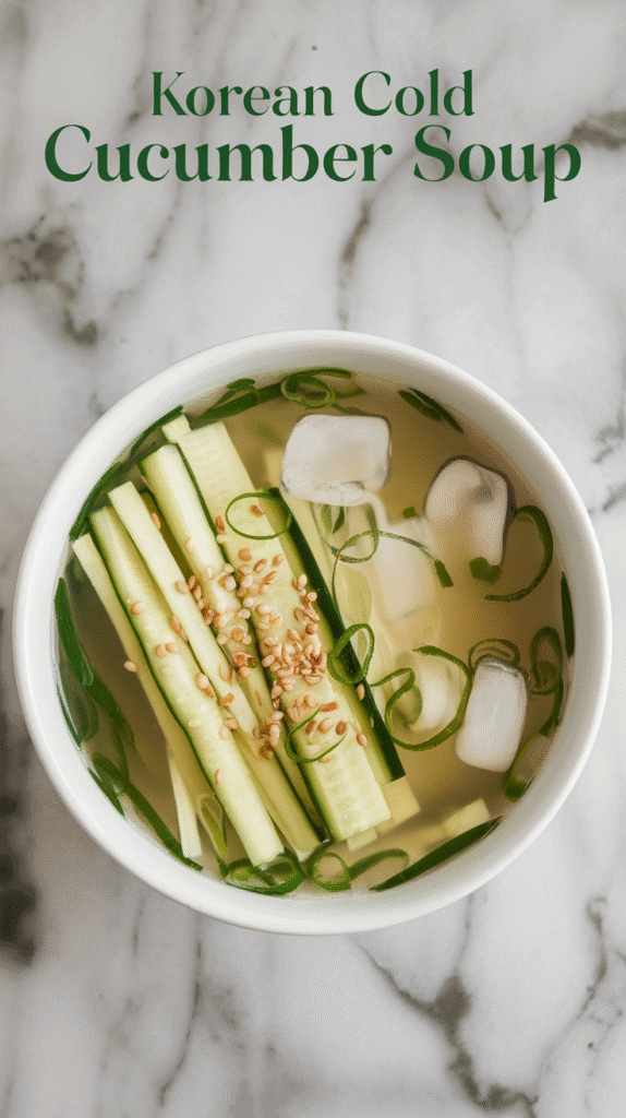 Korean Cold Cucumber Soup