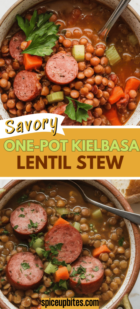 One-Pot Kielbasa Lentil Stew