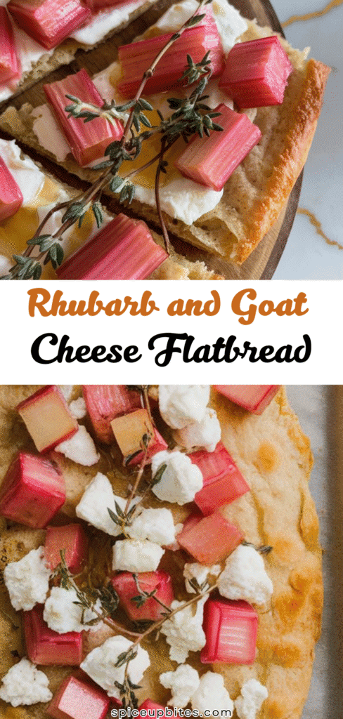 Rhubarb and Goat Cheese Flatbread