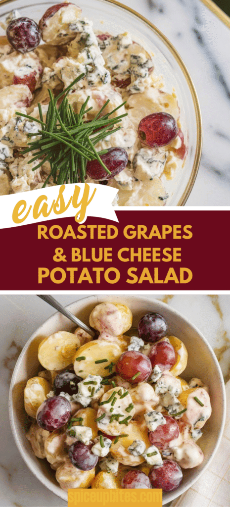 Roasted Grapes & Blue Cheese Potato Salad