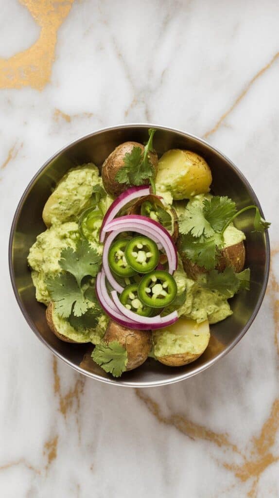 Salsa Verde Roasted Potato Salad