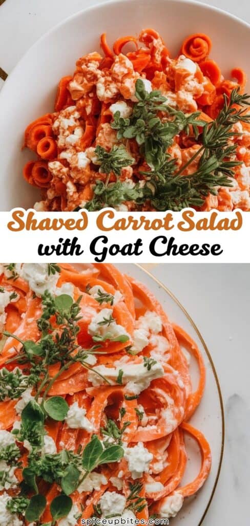 Shaved Carrot Salad with Goat Cheese
