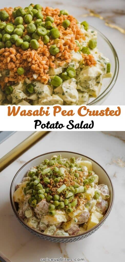 Wasabi Pea Crusted Potato Salad