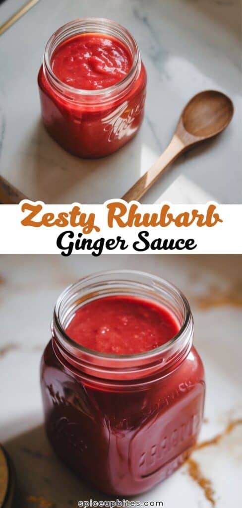 Zesty Rhubarb Ginger Sauce