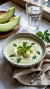 Honeydew Melon and Mint Soup
