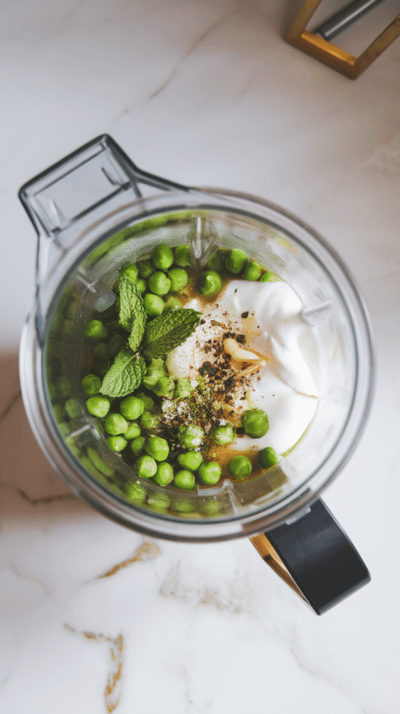 Chilled Pea and Mint Soup