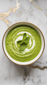 Chilled Pea and Mint Soup