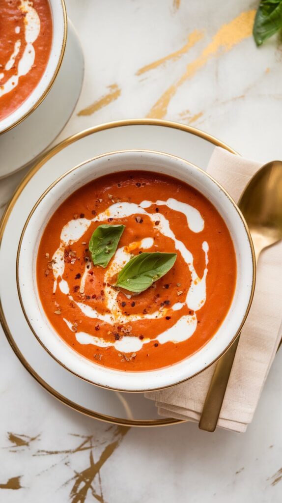 Chilled Tomato Coconut Soup