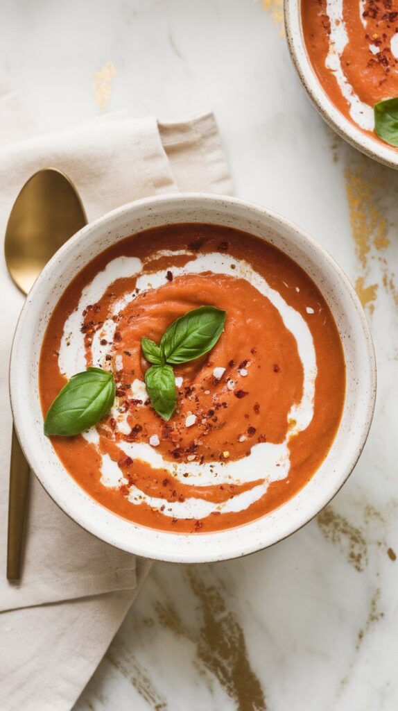 Chilled Tomato Coconut Soup