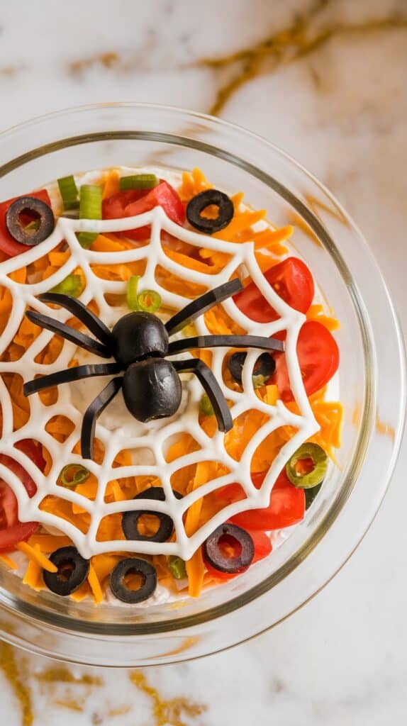 Spider Web Taco Dip