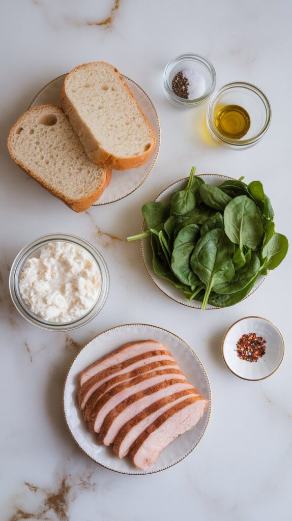 Turkey & Spinach Cottage Cheese Toast