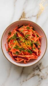Carrot Beet Slaw with Orange Vinaigrette