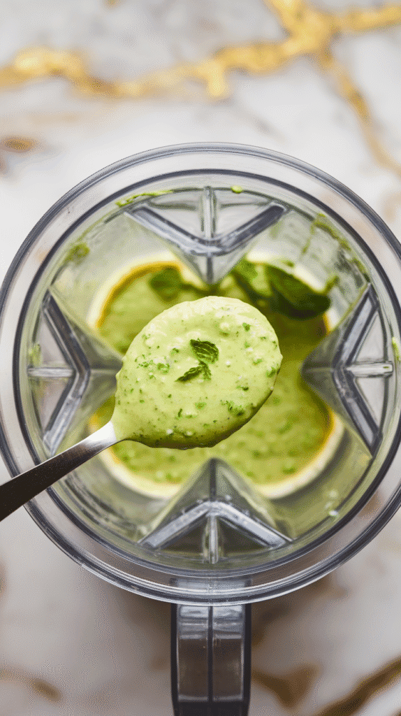 Chilled Pea and Mint Soup