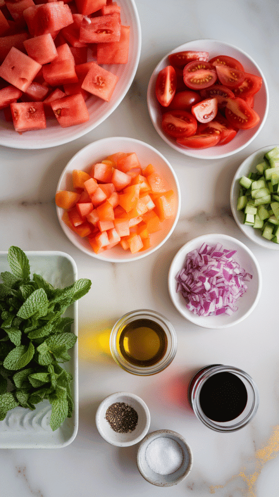 Watermelon Tomato Gazpacho
