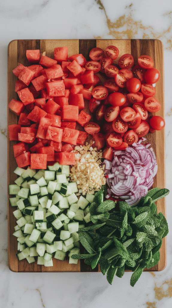 Watermelon Tomato Gazpacho