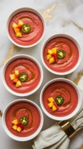 Tomato Peach Gazpacho