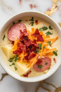 Crockpot Kielbasa Potato Soup
