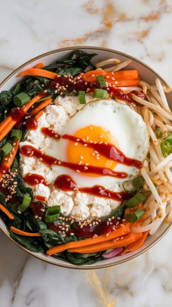 Bibimbap-Inspired Cottage Cheese Bowl