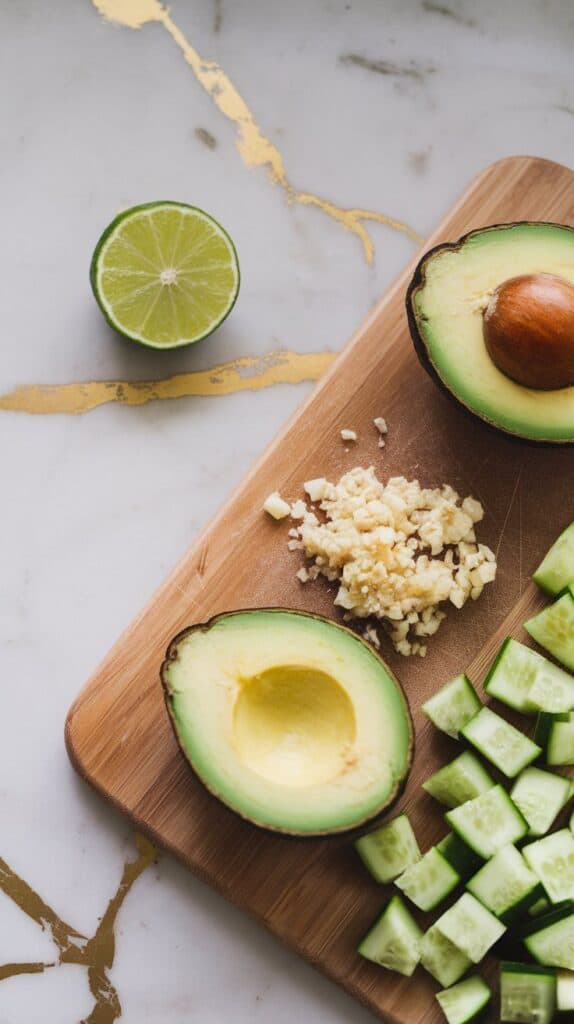 Creamy Avocado Cucumber Soup