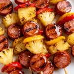 Grilled Pineapple Kielbasa Skewers