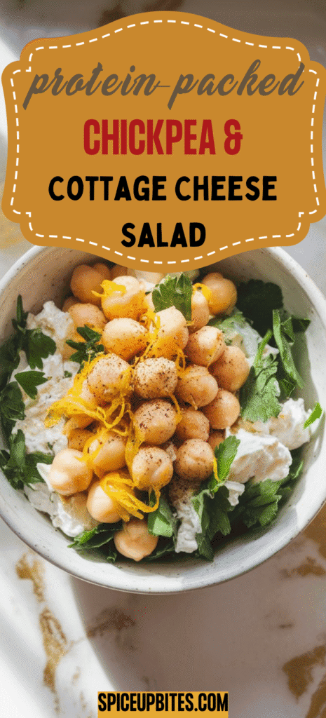 Chickpea and Cottage Cheese Salad