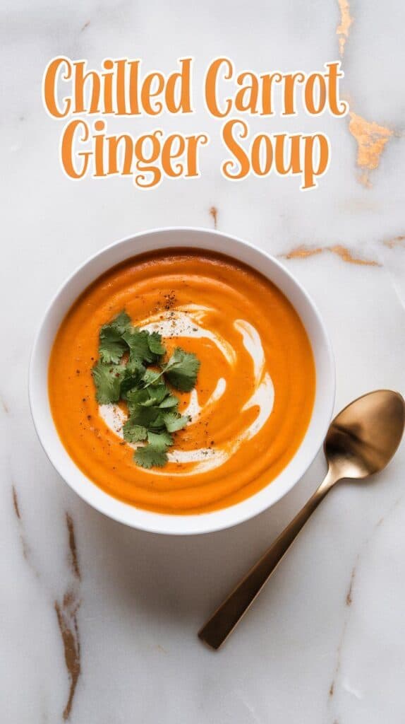 Chilled Carrot Ginger Soup