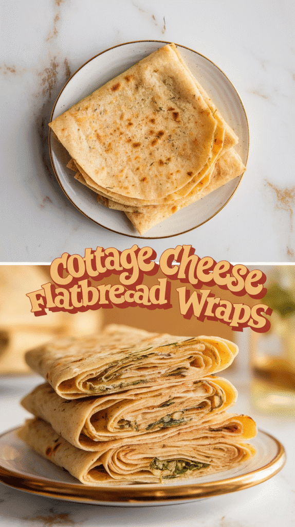 Cottage Cheese Flatbread Wrap