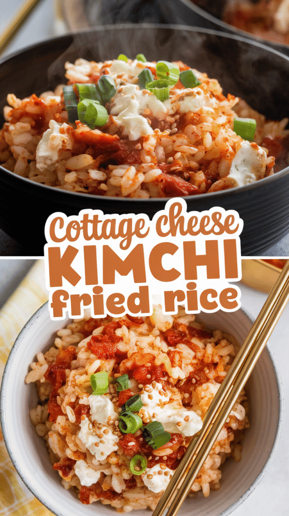 Cottage Cheese Kimchi Fried Rice