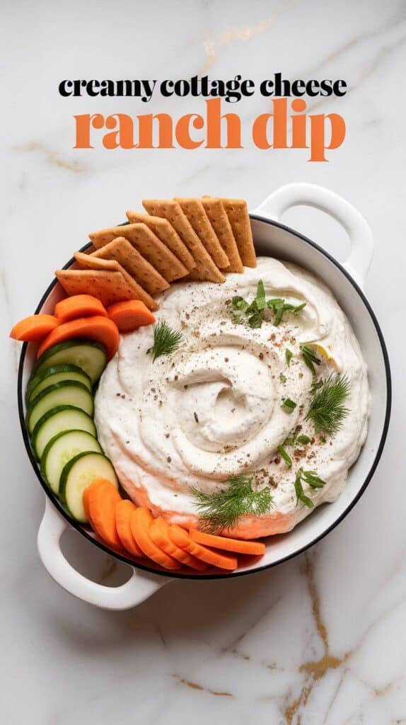 Creamy Cottage Cheese Ranch Dip