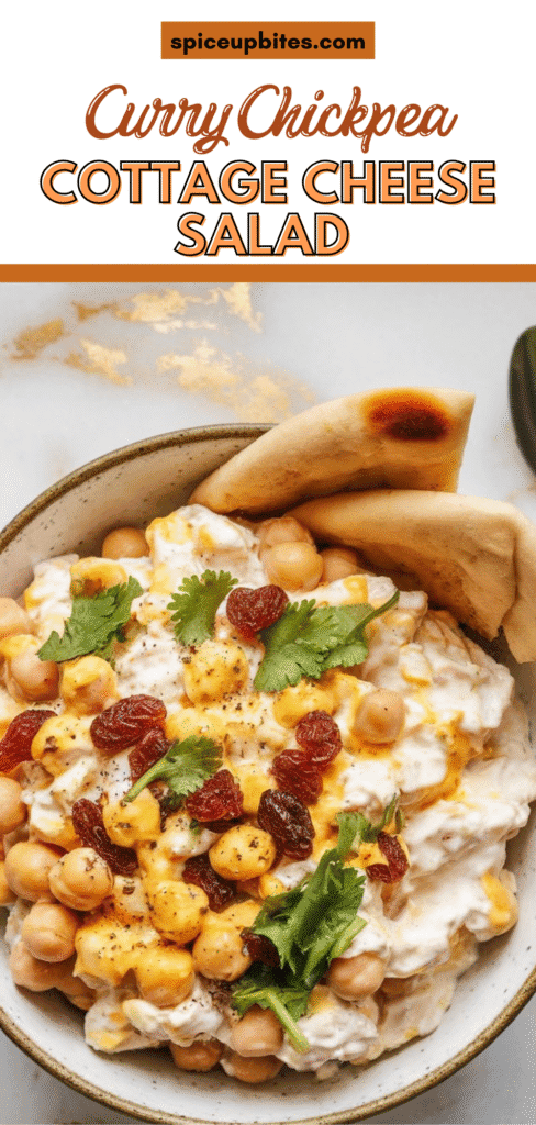 Curry Chickpea Cottage Cheese Salad