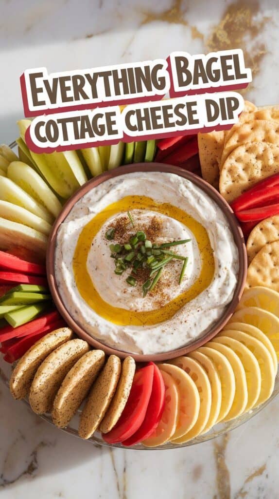 Everything Bagel Cottage Cheese Dip