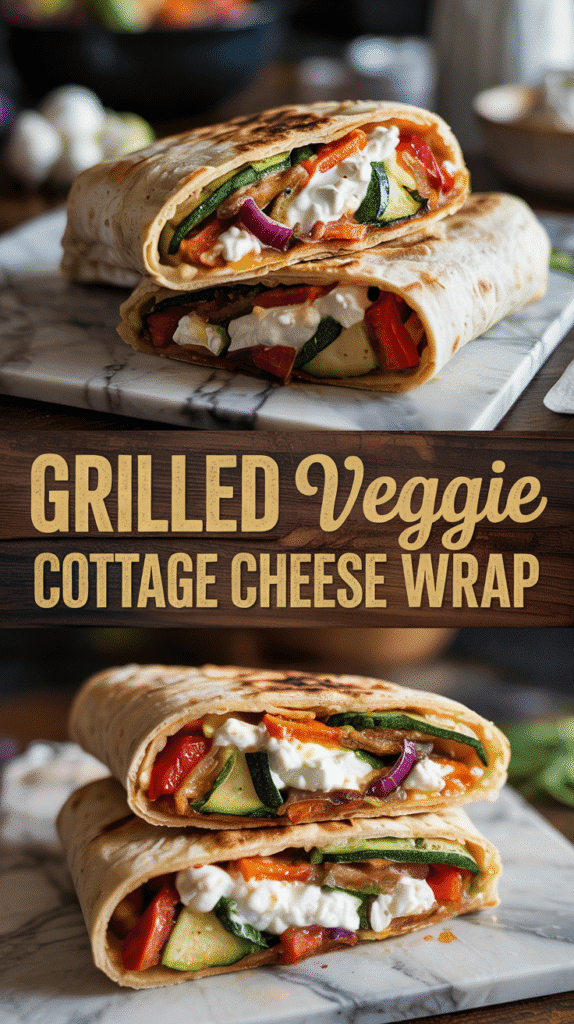 Grilled Veggie Cottage Cheese Wrap
