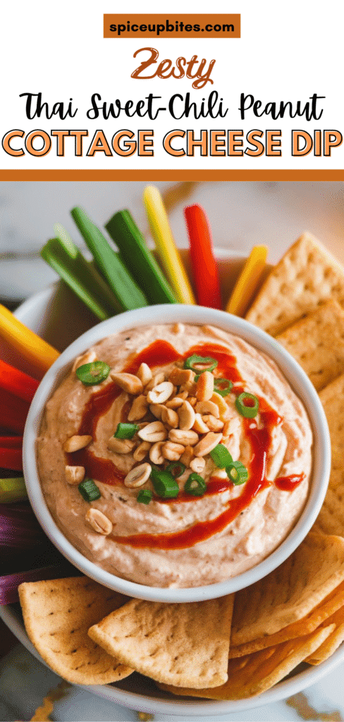 Thai Sweet-Chili Peanut Cottage Cheese Dip