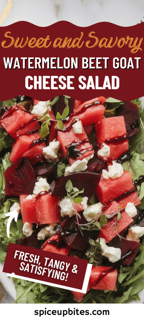Watermelon Beet Goat Cheese Salad