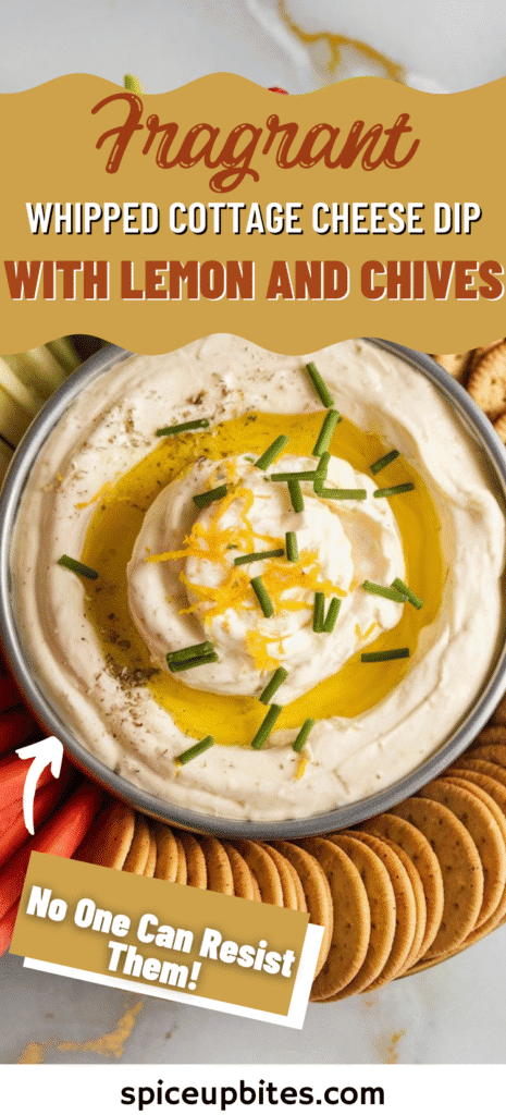 Whipped Cottage Cheese Dip with Lemon and Chives