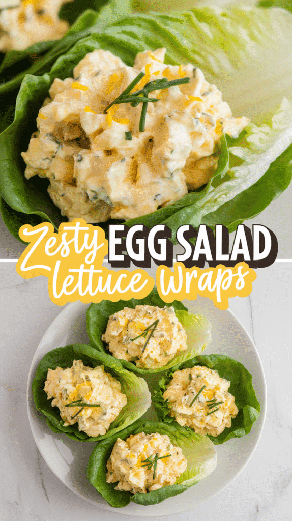 Zesty Egg Salad Lettuce Wraps