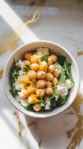 Chickpea and Cottage Cheese Salad