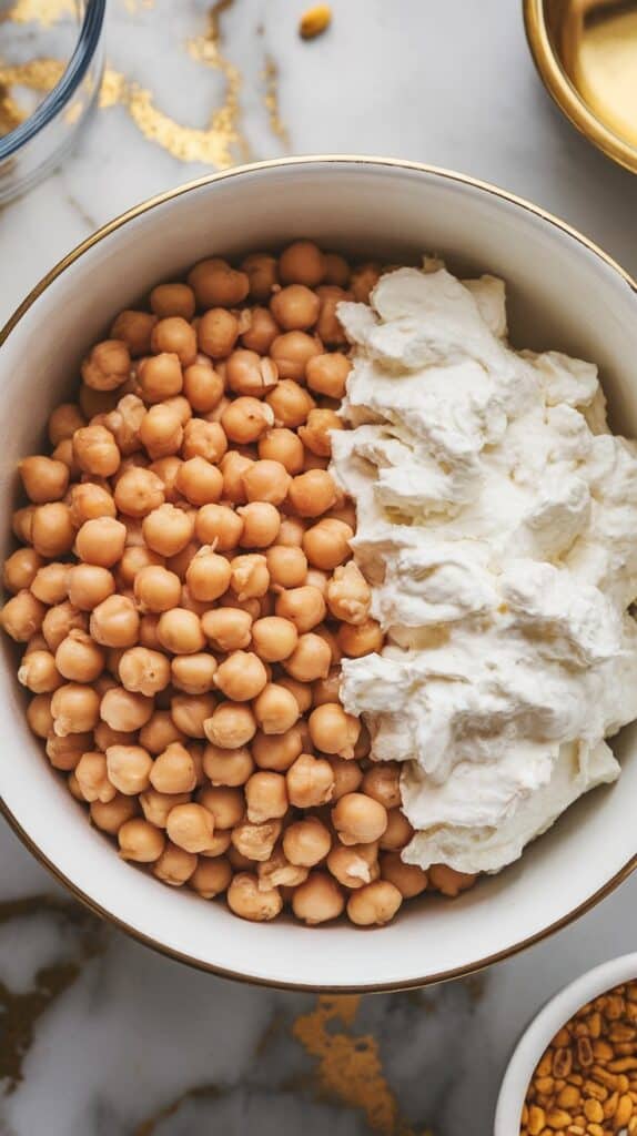 Chickpea and Cottage Cheese Salad