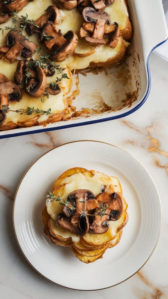 Mushroom & Swiss Scalloped Potatoes